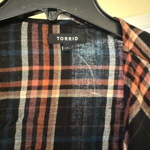 Torrid Multicolor Plaid Top